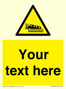 Custom warning grounding narrow boat on lock cill